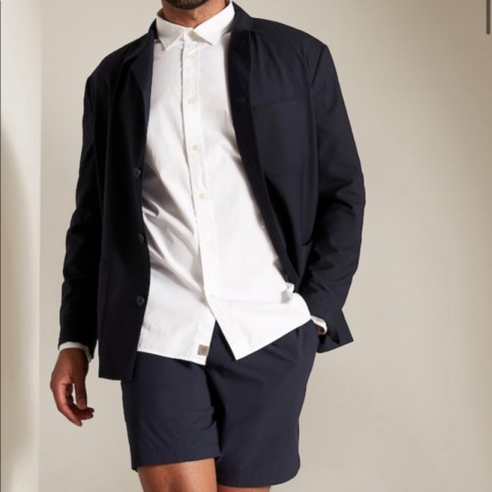 Banana Republic Startup Suit Jacket - Large Tall - Navy